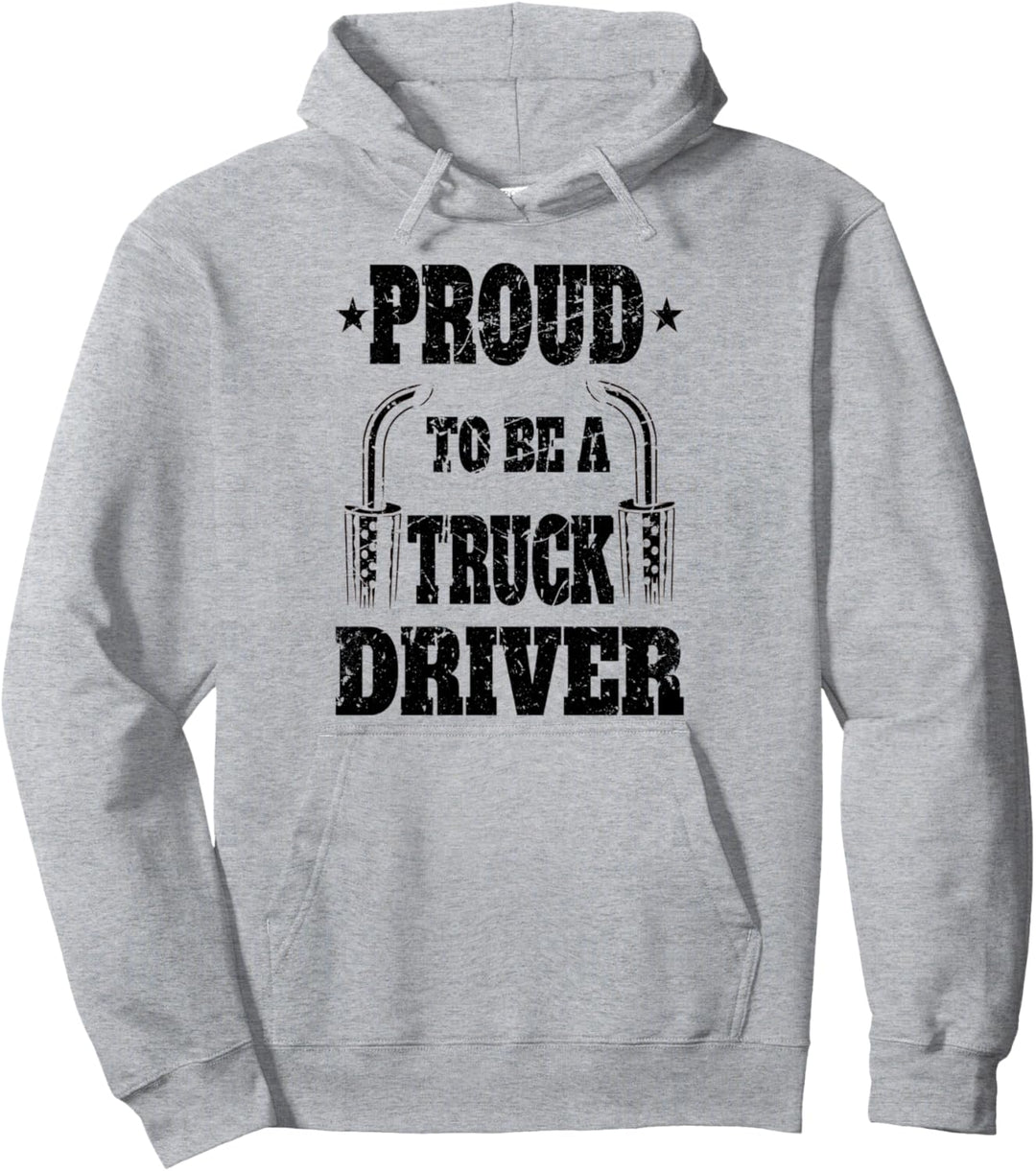 LKW, Fahrer, LKW, Anhänger, LKW, Halb-LKW Pullover Hoodie