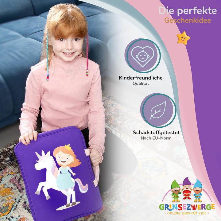 GRINSEZWERGE Tasche für Edurino & Tonie Figuren, TipToi Stift und Kinder Tablet | Sammel-Mäppchen mi