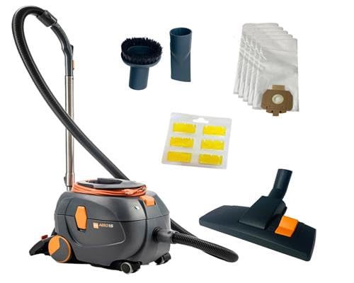JaTop Staubsauger Kesselsauger Taski Aero 15 Euro, Orange/Grau, Flüstermotor inkl. Duft & 5 kompatib