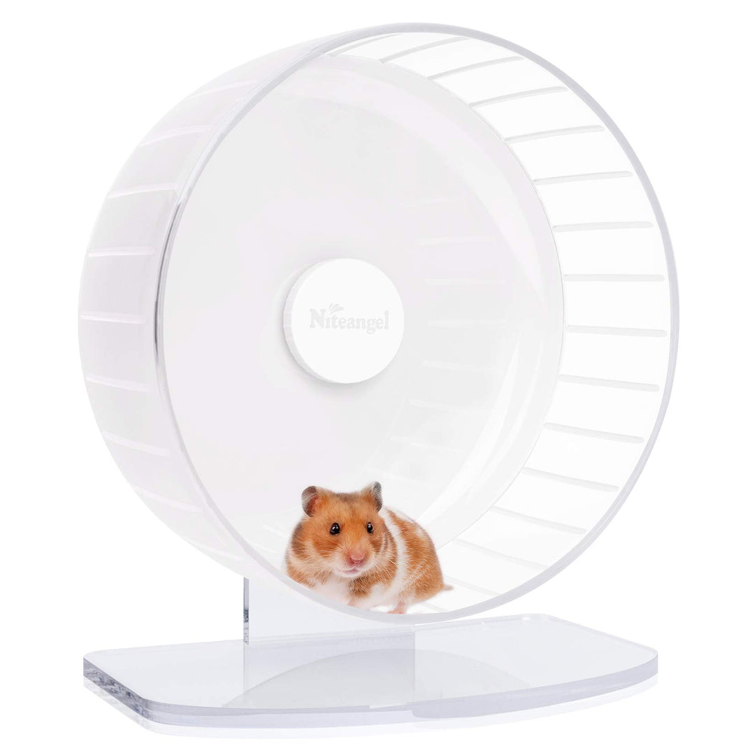 Niteangel Super-leise Hamsterräder - Leise Spinner-Hamsterräder mit verstellbarem Ständer für Zwergh