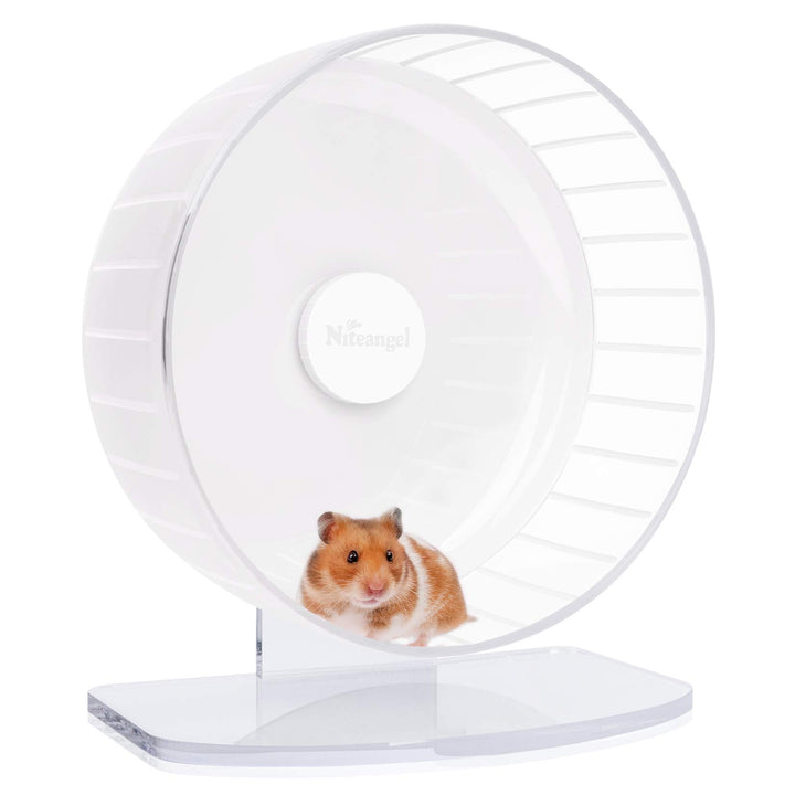 Niteangel Super-leise Hamsterräder - Leise Spinner-Hamsterräder mit verstellbarem Ständer für Zwergh