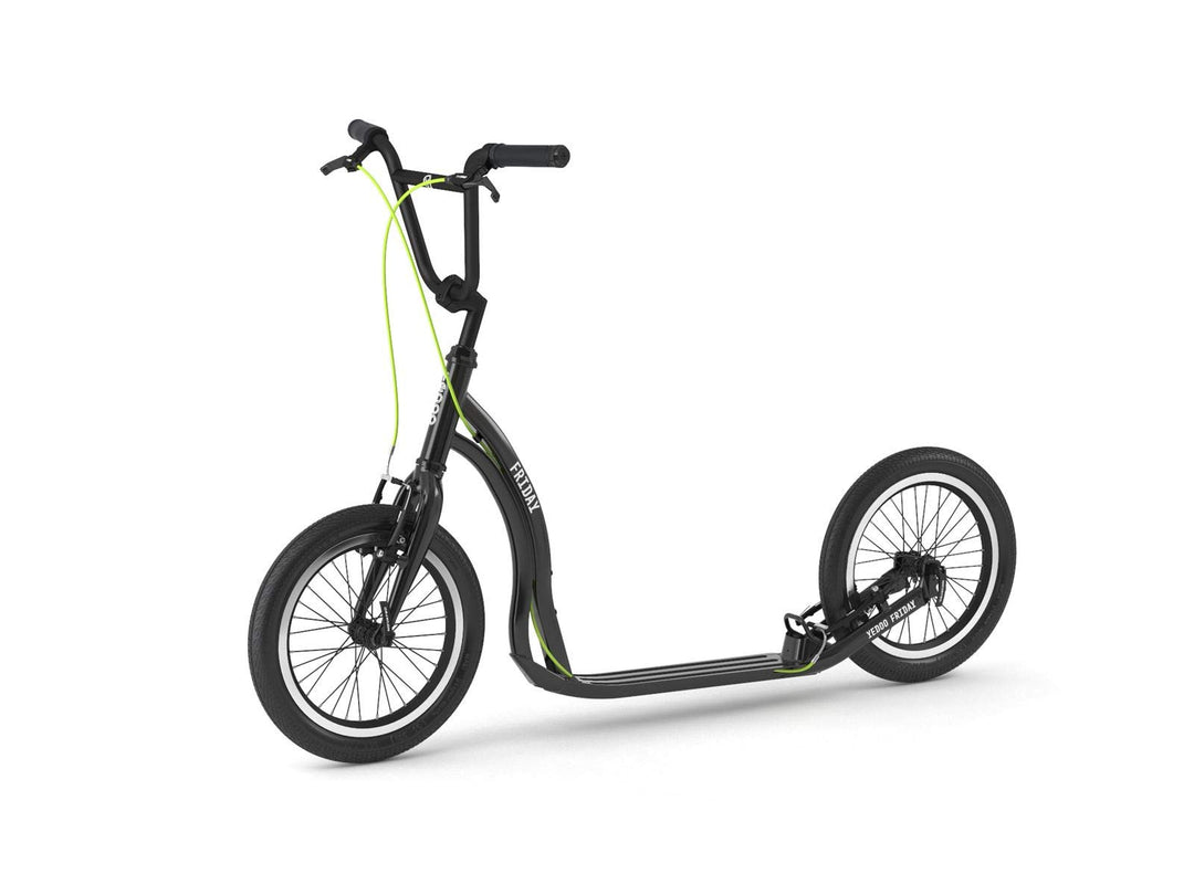 Yedoo Friday Tretroller - bis 150 kg, mit Luftreifen 16/16 - Kickscooter für Erwachsene mit verstell