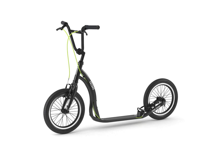 Yedoo Friday Tretroller - bis 150 kg, mit Luftreifen 16/16 - Kickscooter für Erwachsene mit verstell