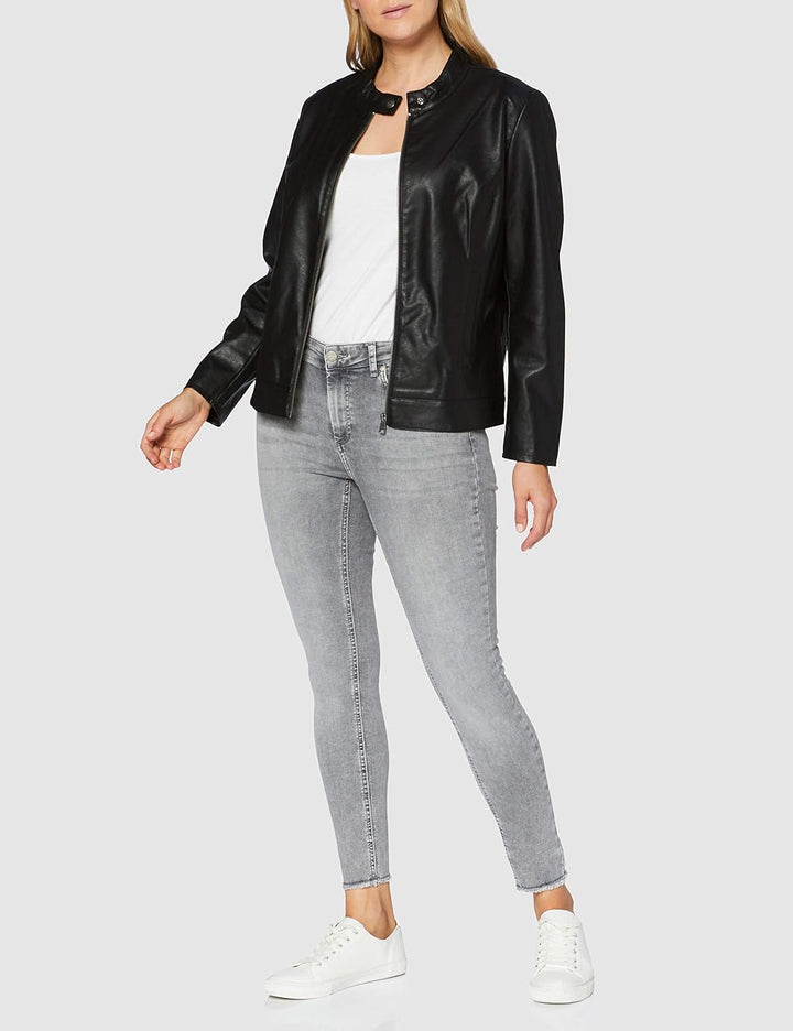 ONLY Carmakoma Robber Faux Leather Jacket 42 Schwarz, 42 Schwarz