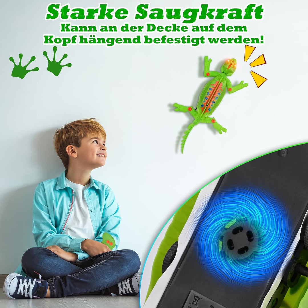 Ferngesteuert Wall Crawler Gecko, der an Wänden Decken Entlang Krabbelt, Wiederaufladbar Chamäleon,
