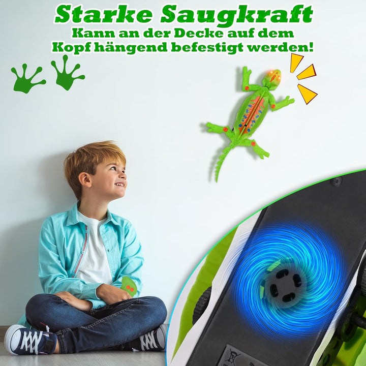 Ferngesteuert Wall Crawler Gecko, der an Wänden Decken Entlang Krabbelt, Wiederaufladbar Chamäleon,