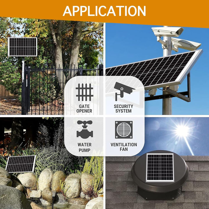 30W Solar Panel for Caravan & Campervan– Monocrystalline 18V Battery Charger for Camping, Sheds, Hom