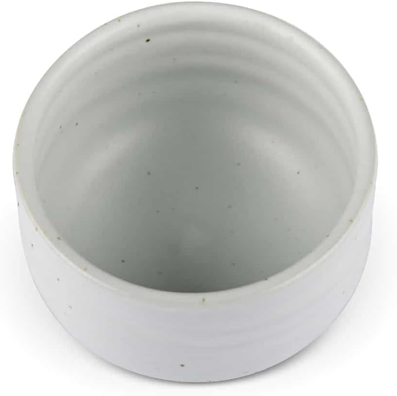MAOCI - Matcha-Schale Chawan aus Porzellan 400ml hell handgefertigt - als Geschenkbox