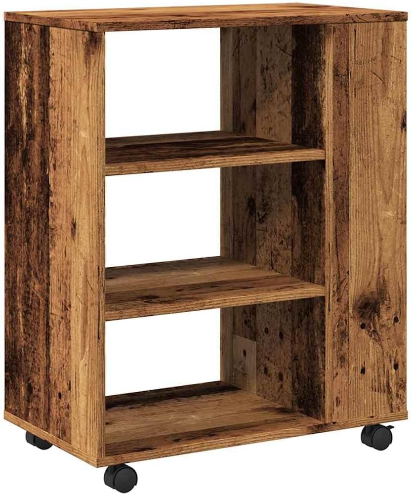 vidaXL Rollcontainer, Aktenschrank mit Stauraum, Rollschrank für Büro Arbeitszimmer, Bürocontainer B