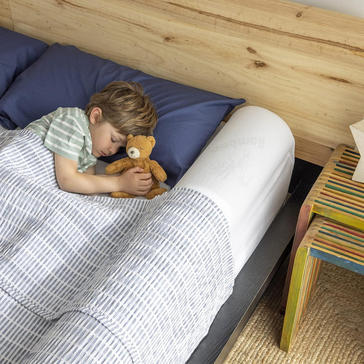BANBALOO Bamboo- Sicherheitsbarriere für Kinderbetten Absturzsicherung für Kinder. Rutschfestes Scha