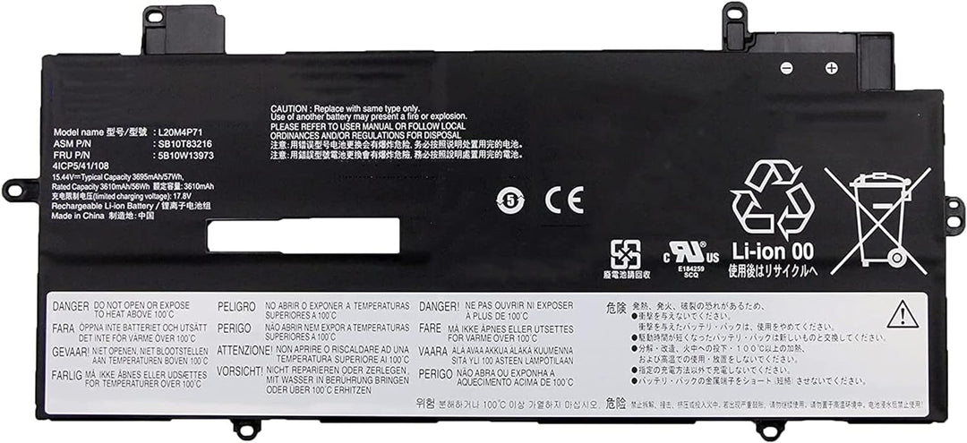 AKKEE L20M4P71 Laptop Akku für Lenovo ThinkPad X1 Carbon 9th 10th Gen ThinkPad X1 Yoga 6th 7th Gen S