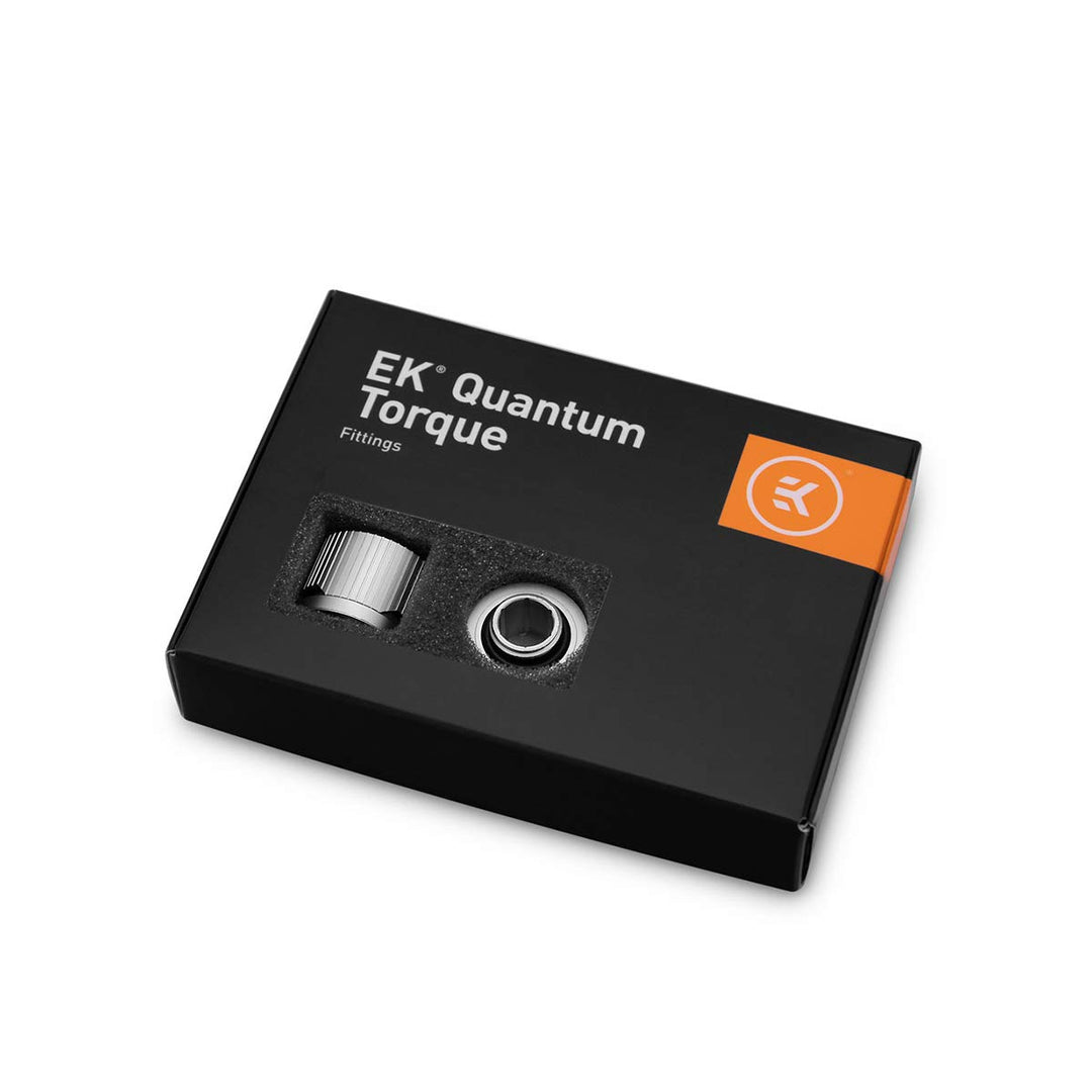 EK Water Blocks EK-Quantum Torque STC 12/16-6er-Pack, Satin Titanium 12/16mm 6 Pack Black, 12/16mm 6