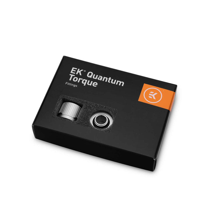 EK Water Blocks EK-Quantum Torque STC 12/16-6er-Pack, Satin Titanium 12/16mm 6 Pack Black, 12/16mm 6
