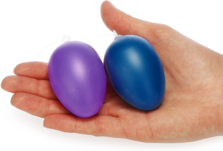 com-four® 36x Ostereier zum Aufhängen - Osterdeko in leuchtenden Farben - Deko Ostereier aus Kunstst