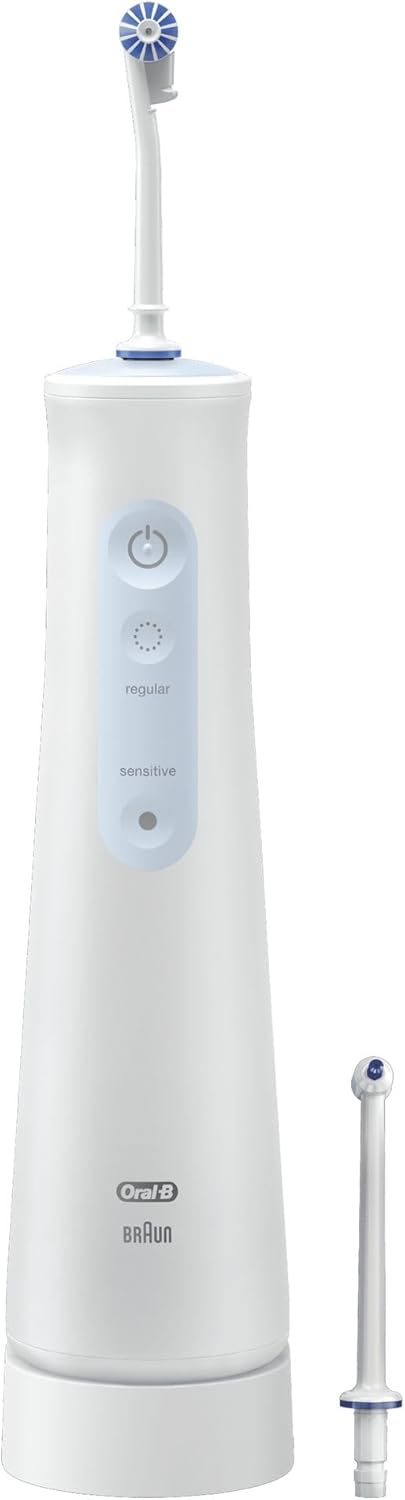 Oral-B AquaCare 4 Kabellose Munddusche, Zahnzwischenraumreiniger für sanfte Zahnreinigung & gesünder