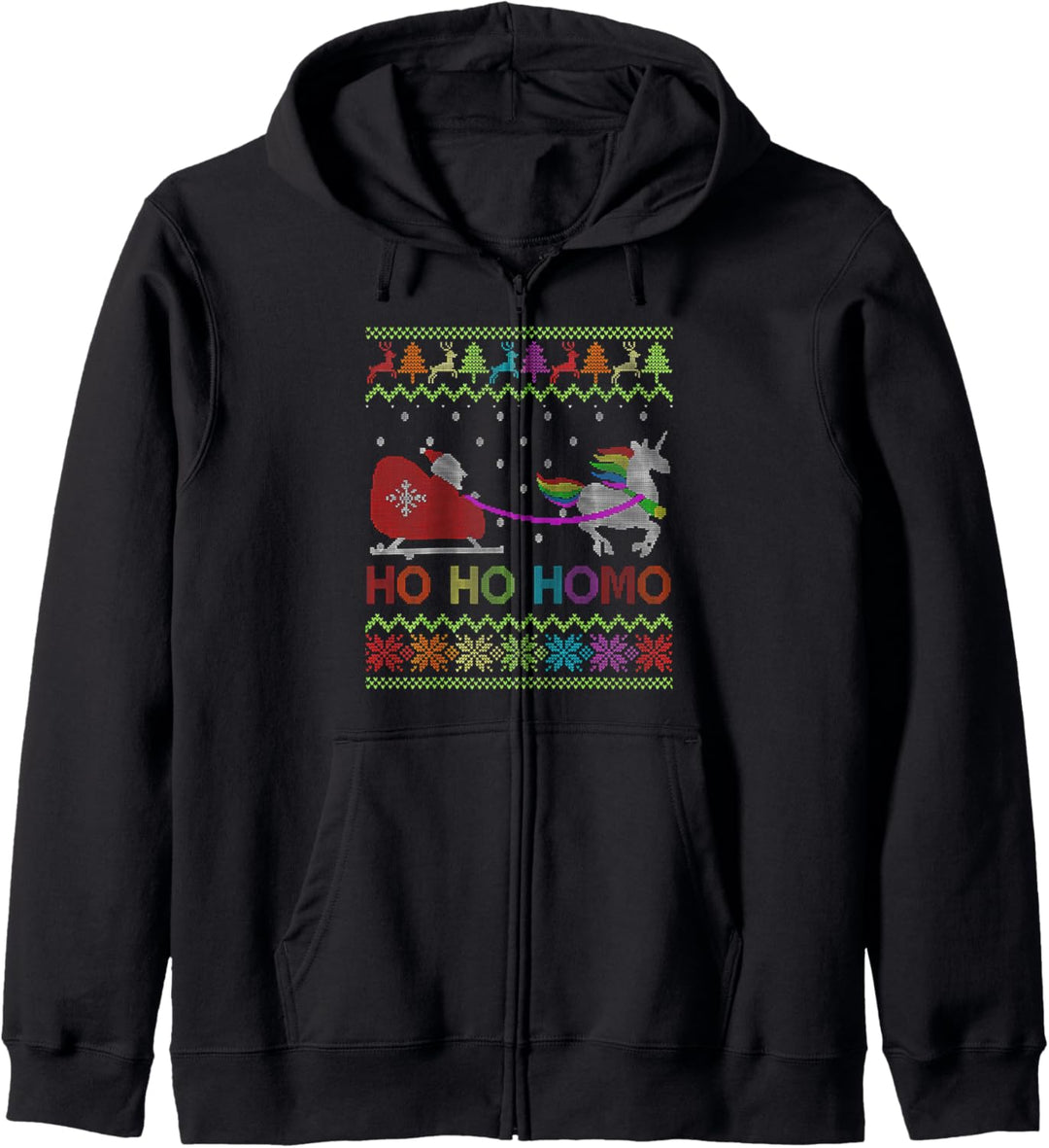 HoHo Homo Homo Gay Christmas Sweater LGBT Pride LGBTQ Stolzer Verbündeter Kapuzenjacke