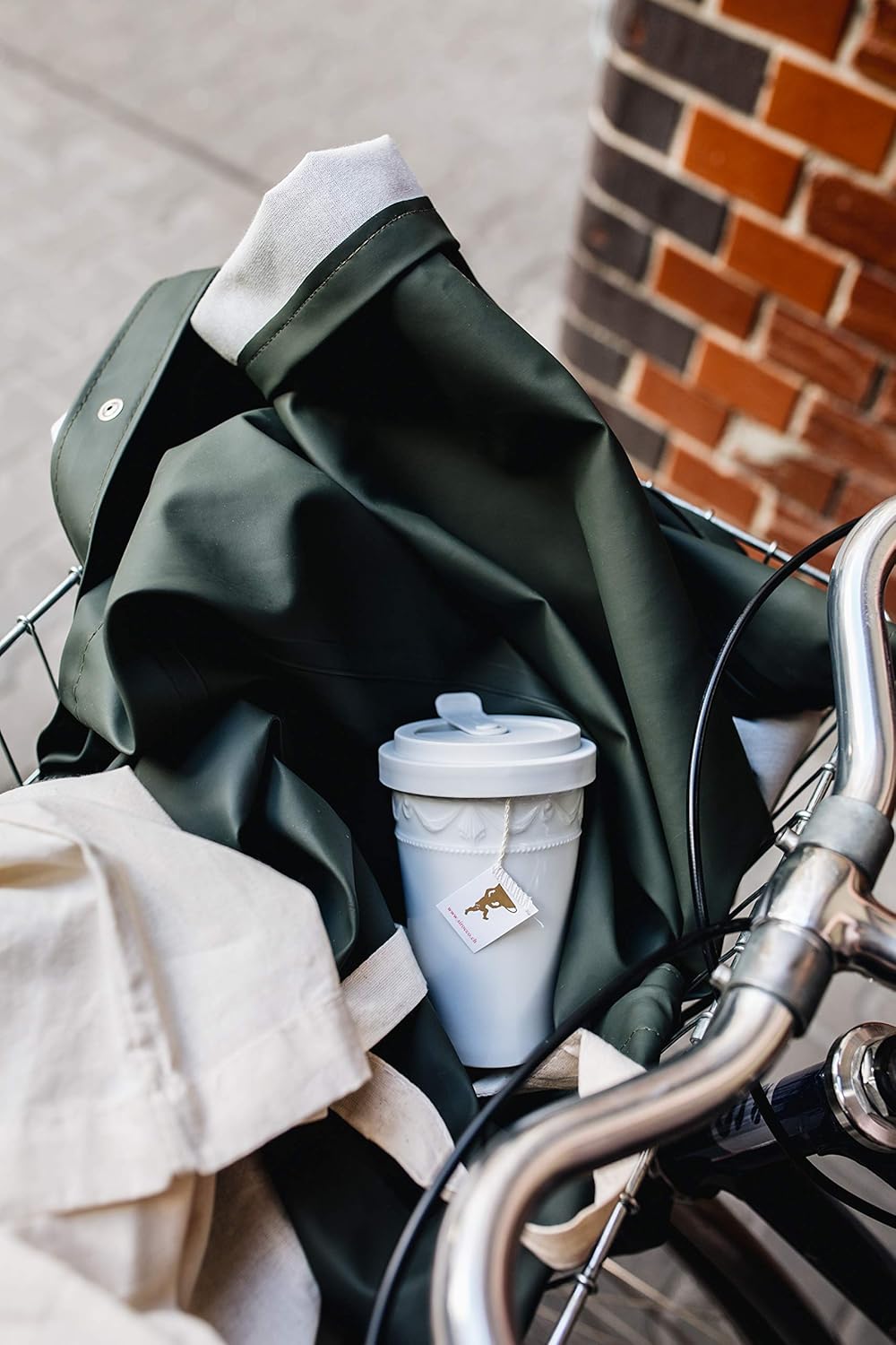 KPM Berlin KURLAND To-Go Becher Duo-Set 2tlg., Porzellan, Kaffeebecher 14 cm, Teebecher, handmade, w