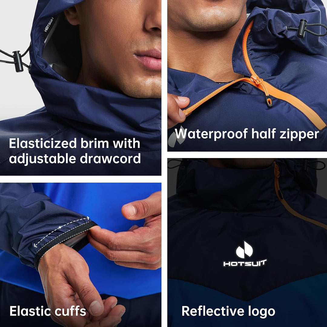 HOTSUIT Schwitzkleidung für Herren, Sweatshirt, Hose und Jacke, Gewichtsverlust, Sport, Sweatshirt,