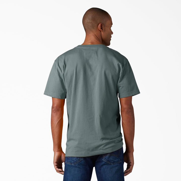 Dickies Herren Short Sleeve Heavyweight Heathered Crew Neck Tee T-Shirt S Blau - Smoke Blue, S Blau