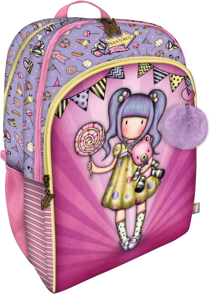 Santoro 1130GJ02 Gorjuss Fairground Rucksack, 34,5 x 43,5 x 22 cm, Rose
