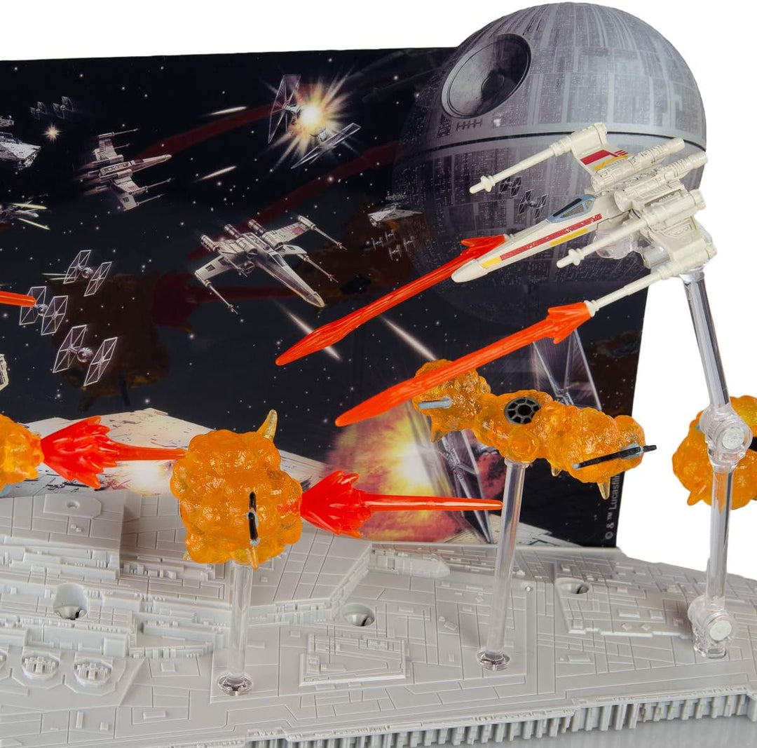 Hot Wheels Mattel – DPX66 Star Wars : Rogue One – Sternzerstörer Schauplatz mit Die-Cast X-Wing Figh