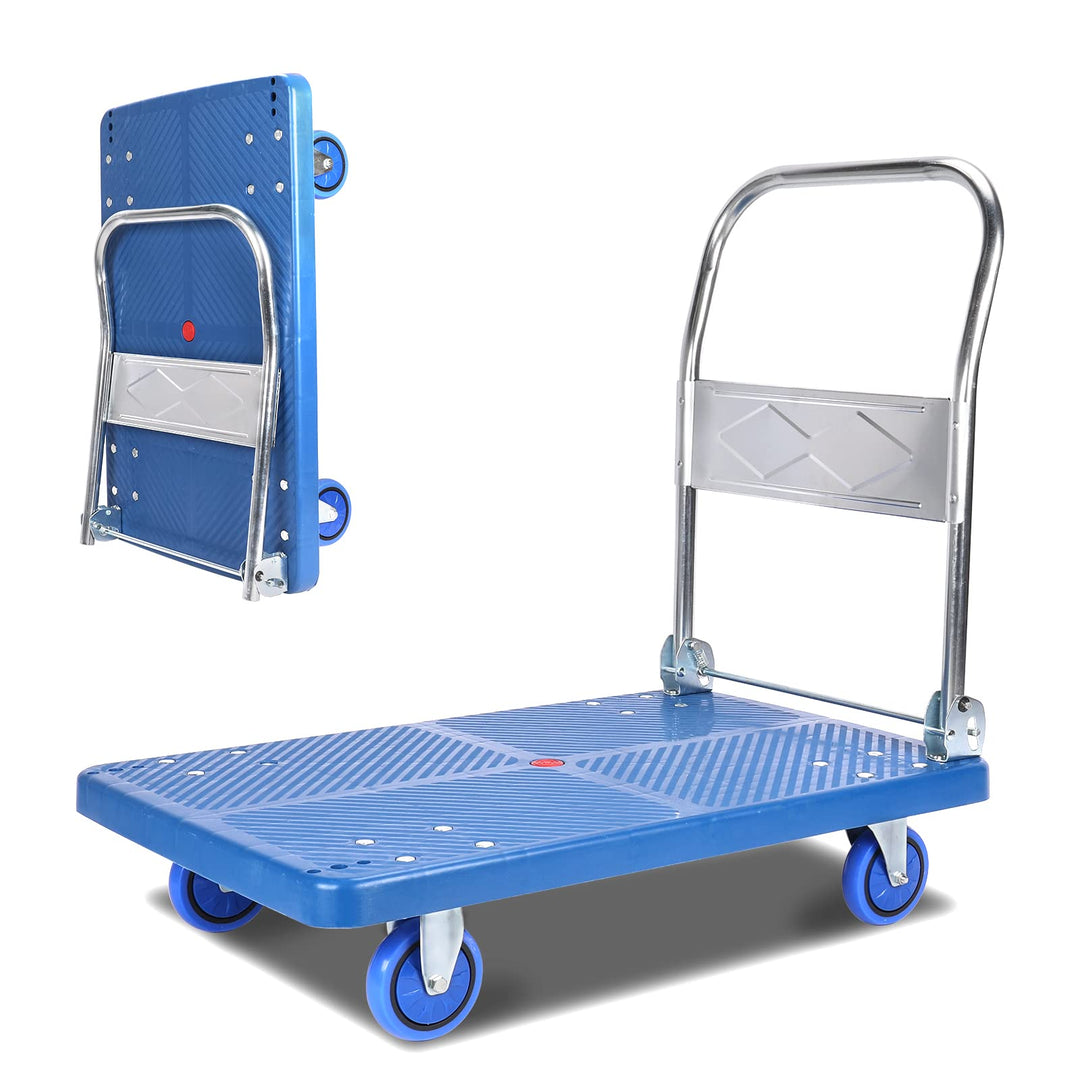 Klappbar Plattformwagen bis 150 kg, Faltbarer Plattform-Trolley, Sackkarre, 150 kg Tragkraft, 83 x 7