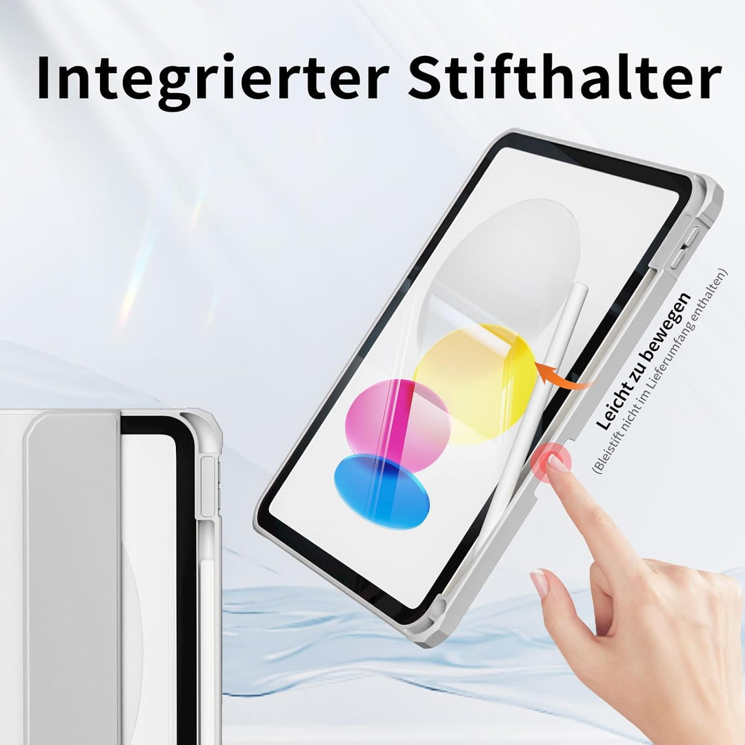 Hülle für iPad 10. Generation 2022 10,9 Zoll/iPad 11 (A16) 2025 Schutzhülle mit Stifthalter, Stossfe
