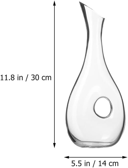 TOPBATHY Glasflasche Wein Dekanter Carafe Wein Dekanter Flasche mit Loch Getränke Dispenser Rotwein