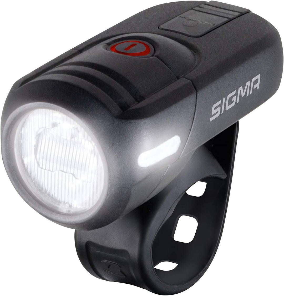 Sigma Sport - Aura 45 | LED Fahrradlicht 45 Lux | StVZO zugelassenes, akkubetriebenes Vorderlicht Si