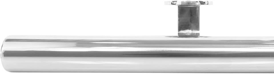 Vivol Edelstahl-Treppengeländer Poliert 120 cm mit 2 Halterungen für innen, 120 cm Mit 2 Halterungen