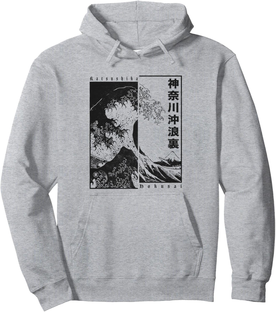 Japan Style Katsushika Hokusai The Great Wave Off Kanagawa Pullover Hoodie