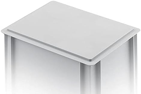1a-TopStore 4 Stk. Euroboxen EB-417, grau, 40x30x17,5 cm (LxBxH), grau, Volumen: 16,5 Liter, lebensm