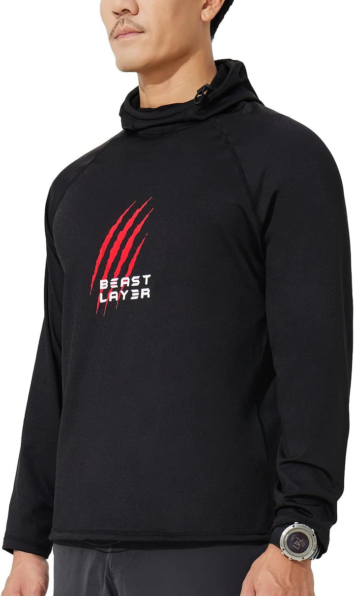 HUGE SPORTS Winter Hoodie Herren Kapuzenpullover mit Fleece Innenseite für Wintersport