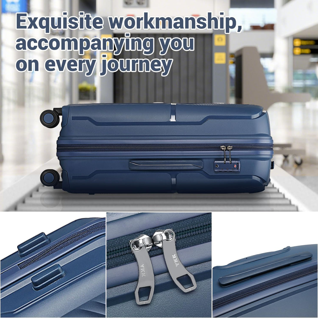 British Traveller Koffer Trolleys Hartschalenkoffer 55 * 40.5 * 22.5cm Handgepäck Koffer 100% PP Rei