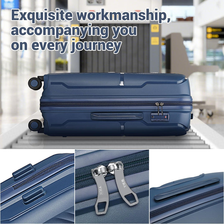 British Traveller Koffer Trolleys Hartschalenkoffer 55 * 40.5 * 22.5cm Handgepäck Koffer 100% PP Rei