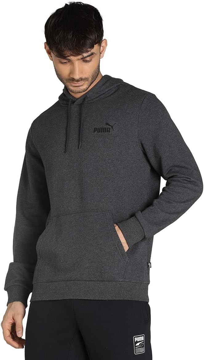 PUMA Herren Essentials Small Logo Hoodie XXLDark Gray Heather