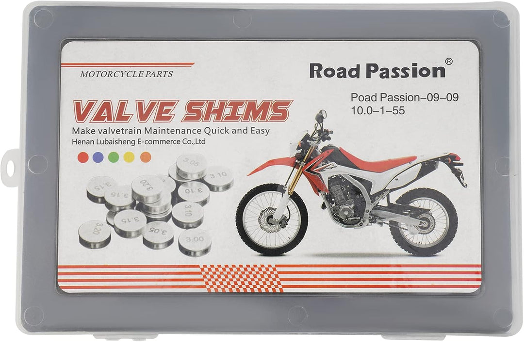 Road Passion 10.0mm Ventil Shim Ventileinstellplättchen Kit 1.875mm-3.200mm 1x55 pcs für 500 2012-20