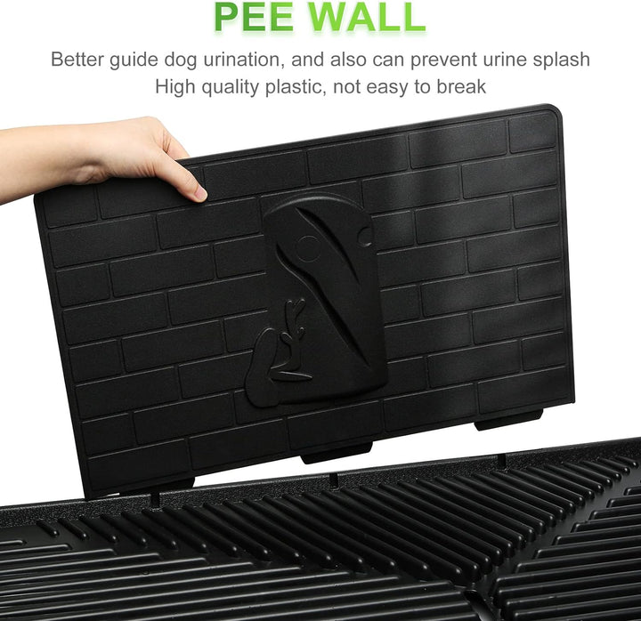 Hompet Hundetoilette mit Tablett Hundeklo für Kleine Hunde Rasenmatte Töpfchen Trainingsunterlage mi