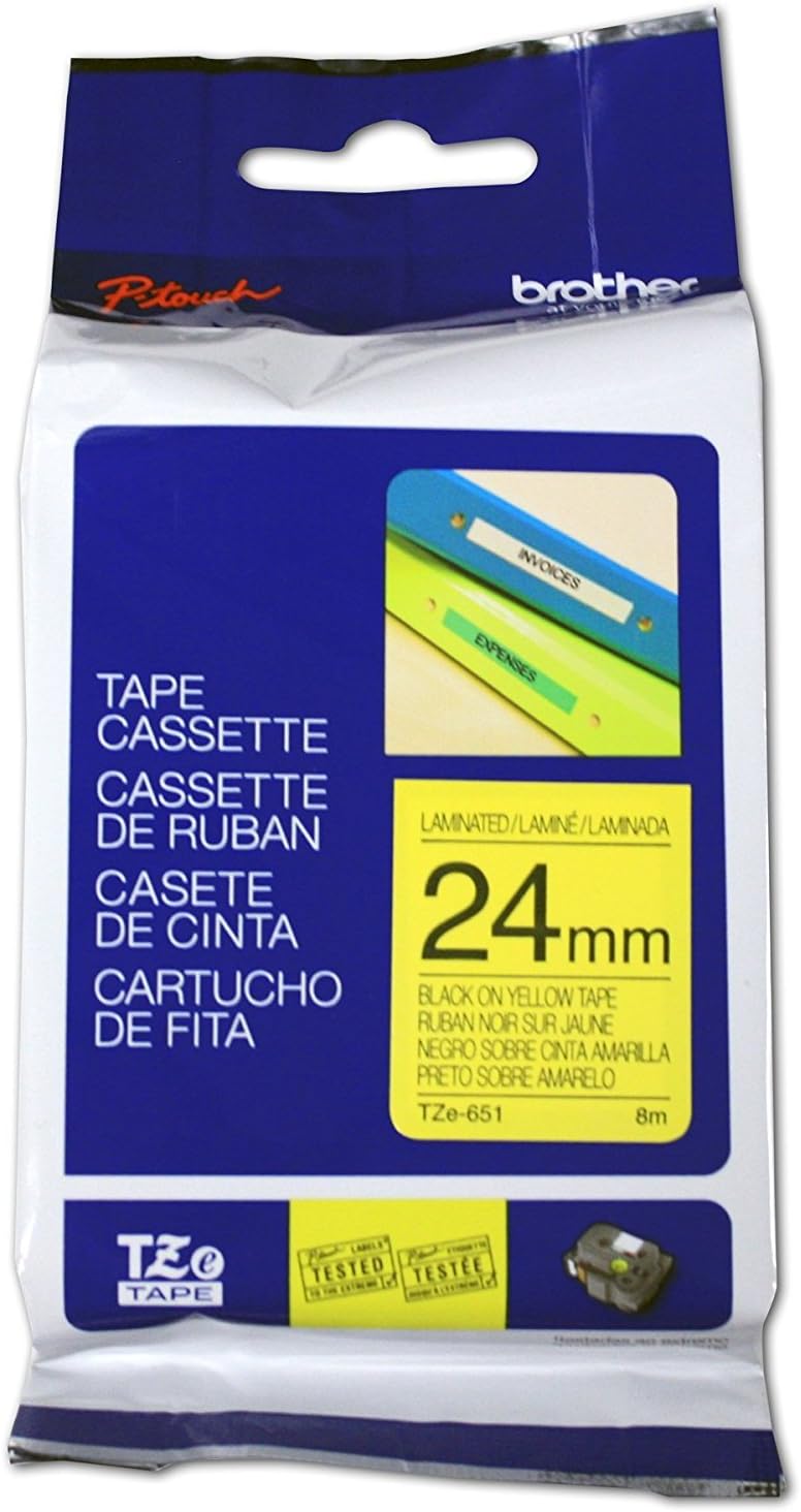 Brother Original P-touch Schriftband TZe-651 (kompatibel mit Brother P-touch P700,- 2430, -D600, -97