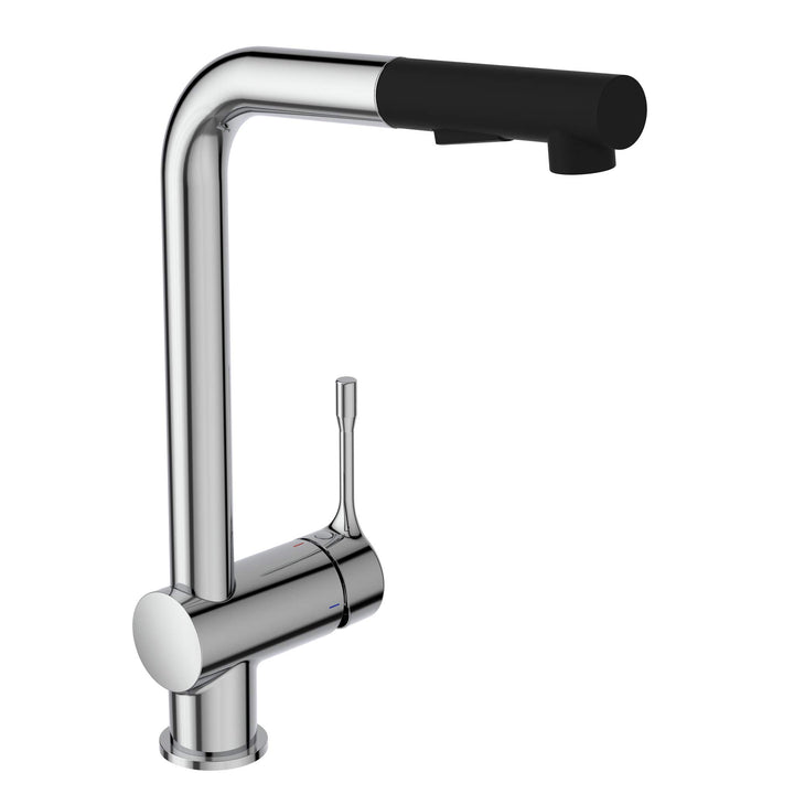 Ideal Standard BC178AA Ceralook Küchenarmatur hoher Auslauf Ausziehbare Handbrause mit 2