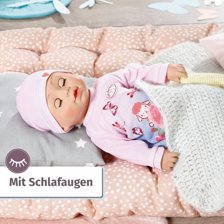 Zapf Creation 706688 Baby Annabell Lilly lernt laufen 43cm- Krabbel- und Lauflernpuppe mit Soundfunk