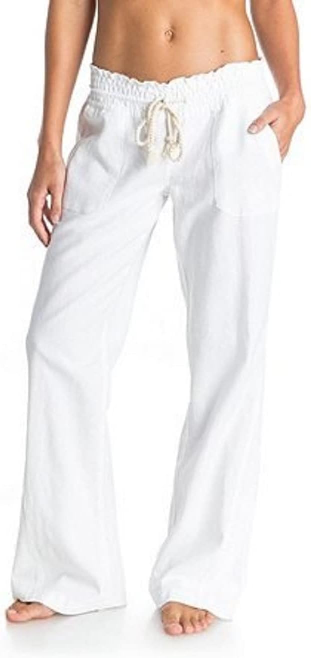 Roxy - Oceanside Pants für Damen Bright White XS, Bright White XS