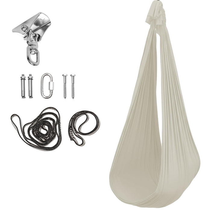 Hängeschaukel aus Nylon – 150x90cm – gemütliche Schaukel für Zuhause & Garten – bis 100kg – inkl. Mo