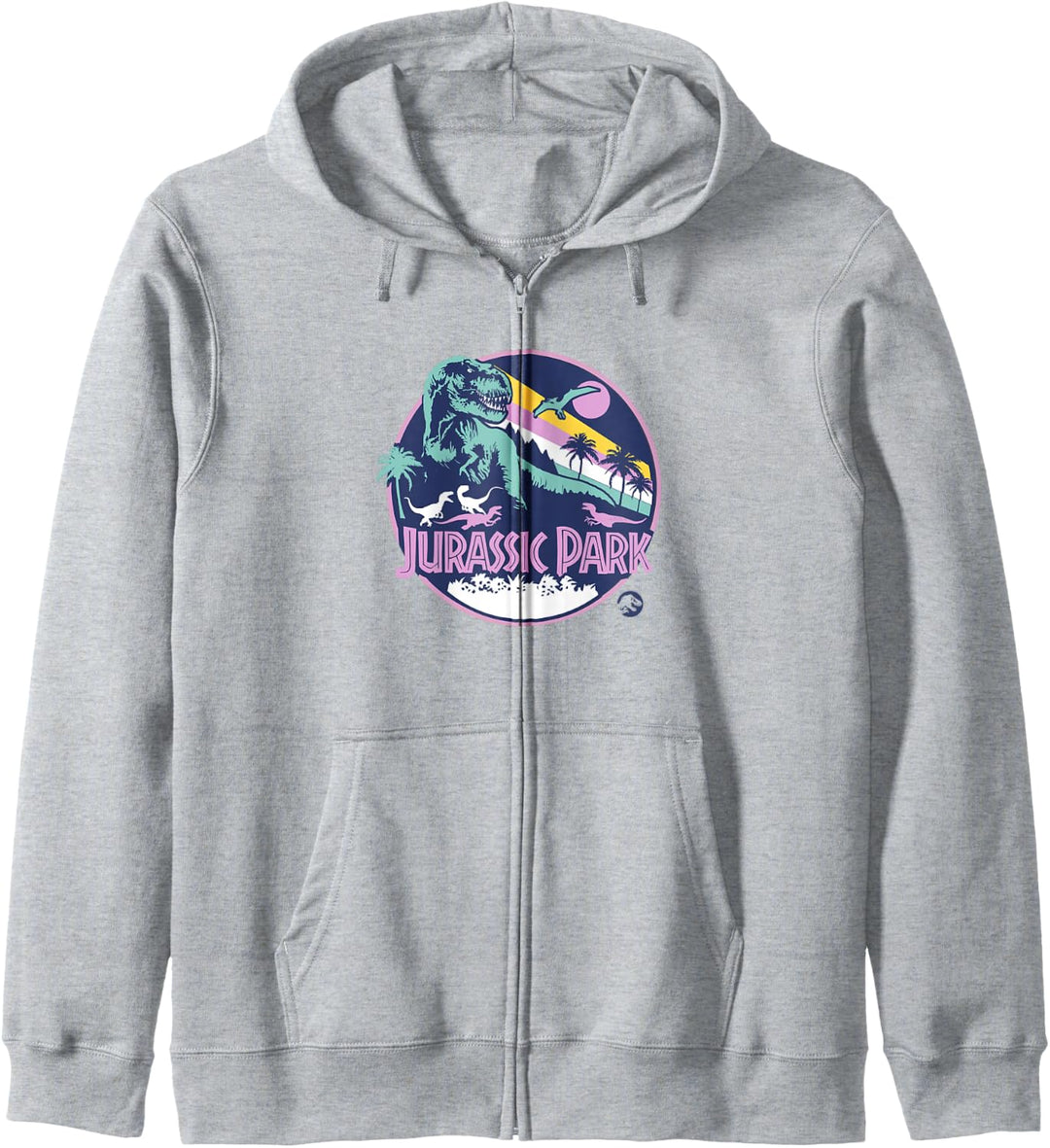 Jurassic Park T-Rex Breakout Logo V2 Kapuzenjacke