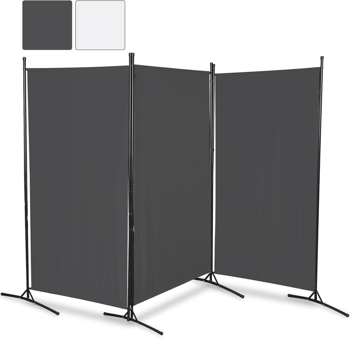 Gimisgu Paravent 260x180cm Raumteiler Gross Garten Stellwand Trennwand Balkon Sichtschutz, 3 Teilig,