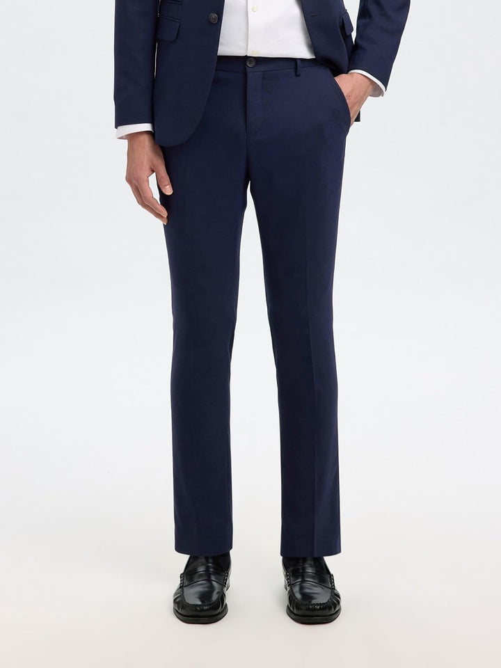 Selected Homme Male Hose Gewebter Wollgemisch, 40 Navy Blazer
