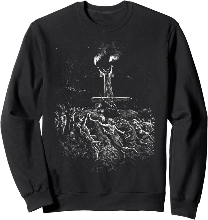 Gustave Dore - Hexen tanzen zum Sabbat Hexentanz Black Metal Sweatshirt