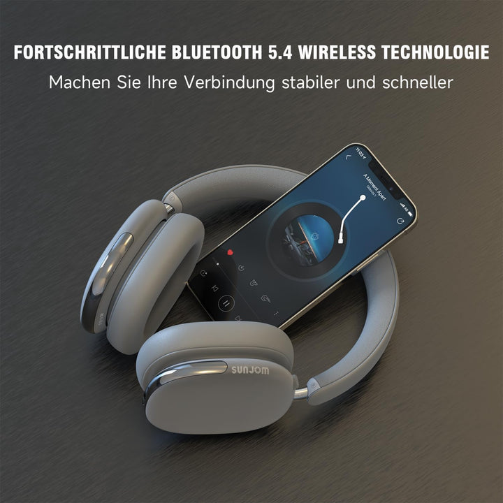Freepods 120H Spielzeit Bluetooth ANC/ENC Over-Ear-Kopfhörer Aktive Geräuschunterdrückung drahtlos,