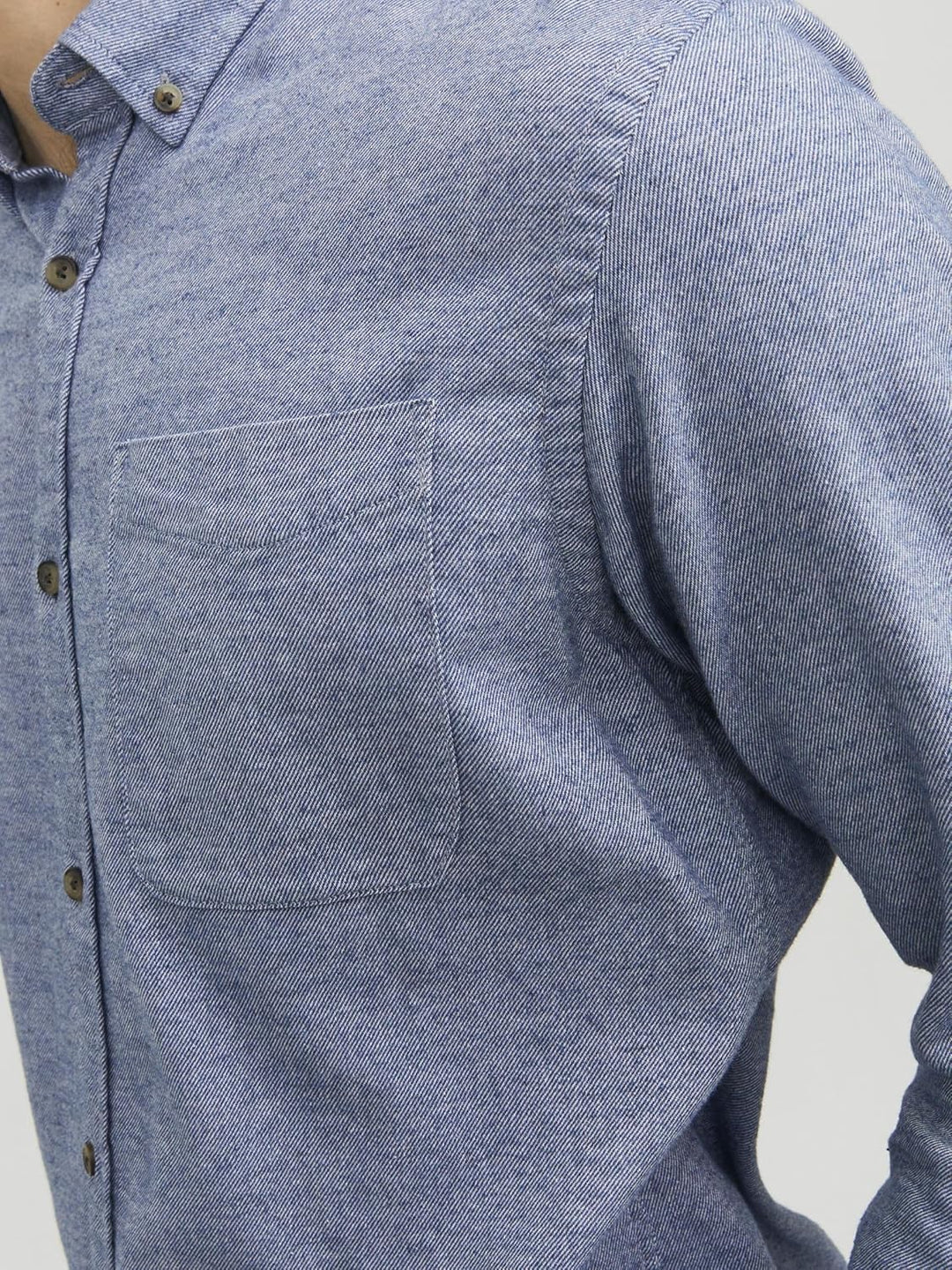 JACK & JONES Male Hemd Slim Fit Hemd XS Faded Denim, XS Faded Denim
