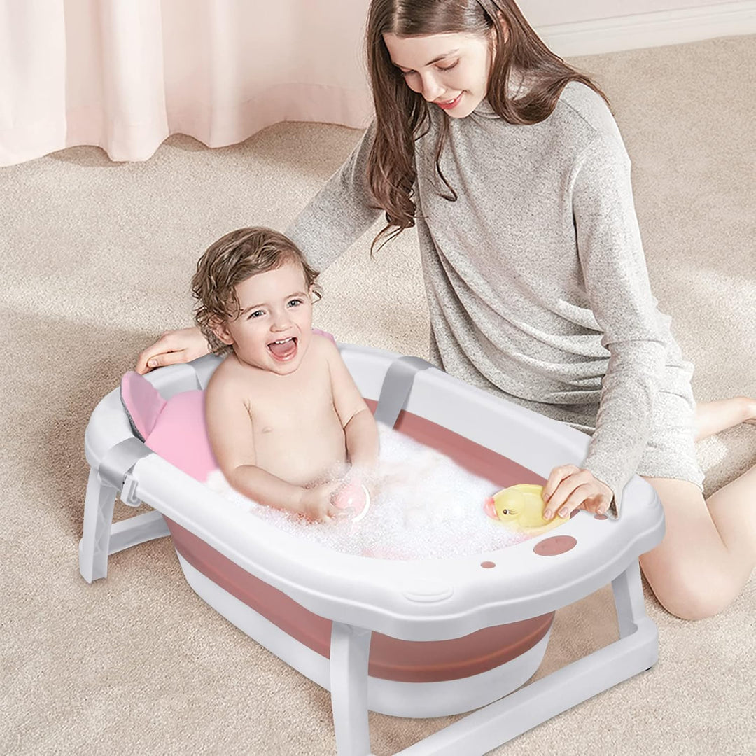 Froadp 82x50x20cm Faltbare Badewannen für Babys, Klappbare Babybadewanne, Rutschfest Kinderbadewanne